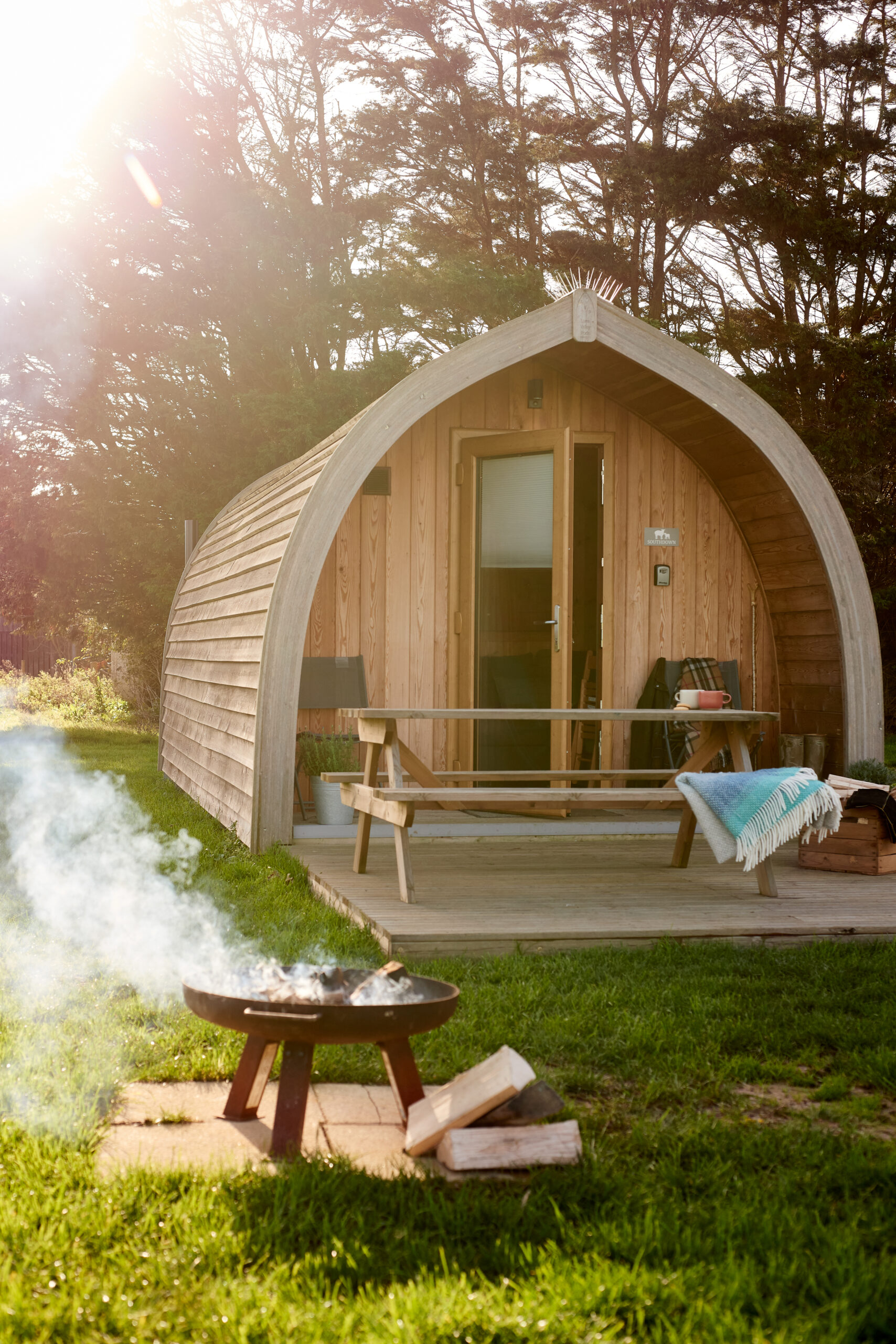 Architectural and interior photography of Cuckmere Camping Pods
